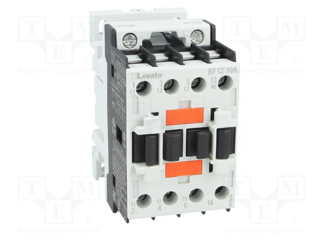 LOVATO ELECTRIC BF1210A230 Contactor 3-polar 12A 230VAC