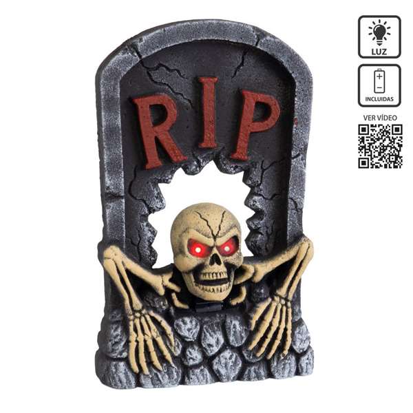 My Other Me Lápida Polyfoam con Luz, Sonido y Movimiento 34 x 10 x 55 cm