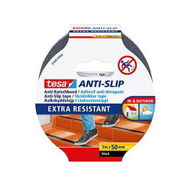 Tesa Cinta antideslizante negra 50 mm x 5,0 m