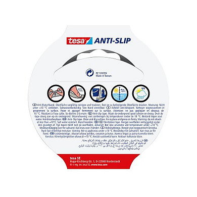 Tesa Cinta antideslizante negra 50 mm x 5,0 m