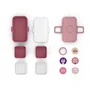 Monbento MB Tresor Rose Blush Lonchera Infantil con 3 Compartimentos, Sin BPA