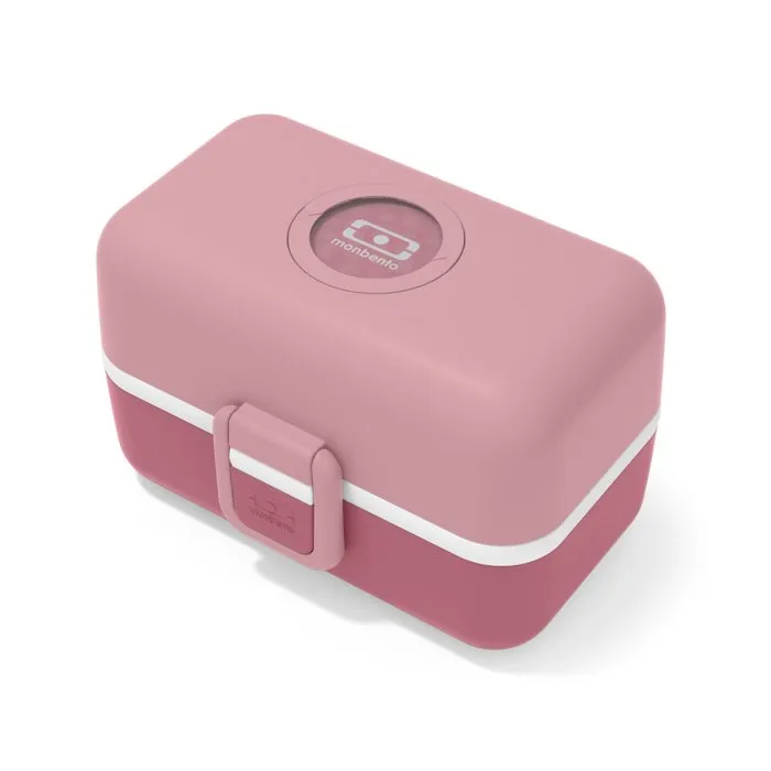 Monbento MB Tresor Rose Blush Lonchera Infantil con 3 Compartimentos, Sin BPA