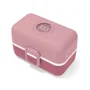 Monbento MB Tresor Rose Blush Lonchera Infantil con 3 Compartimentos, Sin BPA
