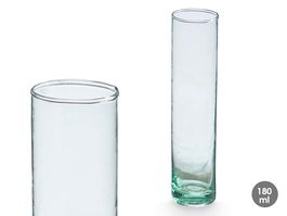Giftdecor Violetero Recto Vidrio Reciclado Transparente 180 ml 18x4x4 cm (Set de 24)