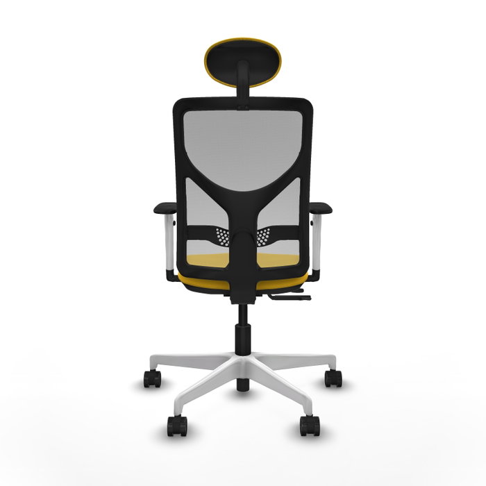 PIQUERAS Y CRESPO Silla de oficina Motilla con mecanismo Sincro/Traslack, Amarillo y Gris PIQUERAS Y CRESPO Silla de oficina Motilla con mecanismo Sincro/Traslack, Amarillo y Gris