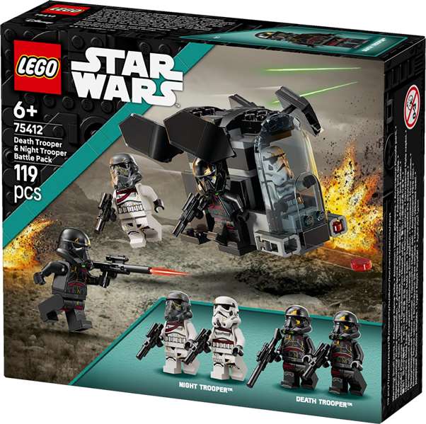 Lego Star Wars Pack de Batalla de Soldados de la Muerte contra Soldados de la Noche 75412 - Juguete para Niños 6+ Años