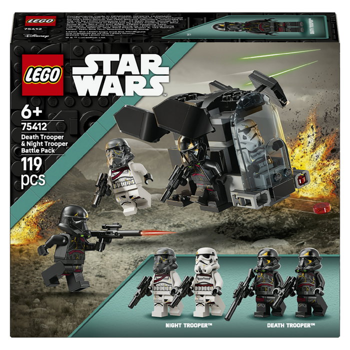 LEGO Star Wars 75412 Pack de Combate Soldado de la Muerte y Soldado de la Noche LEGO Star Wars 75412 Pack de Combate Soldado de la Muerte y Soldado de la Noche