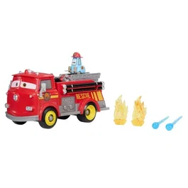 Cars Disney Camión de bomberos Red & Guido - Conjunto de vehículo y accesorios