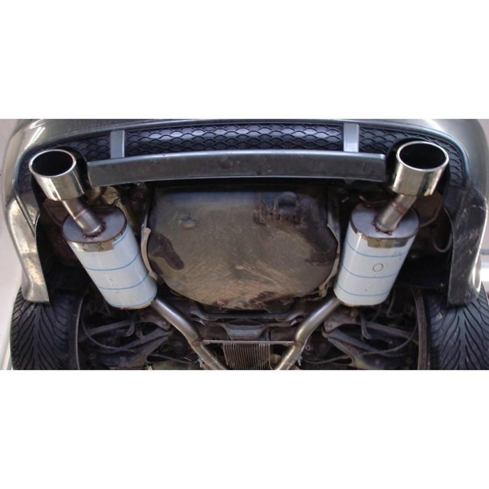 Fox Silencioso Trasero Derecha-Izquierda 140X FXAU071093-351 para Audi A6 / S6 Tipo 4B Quattro, homologación ECE