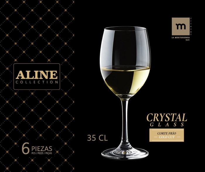 La Mediterranea Copa de Vino Cristal Aline 35cl