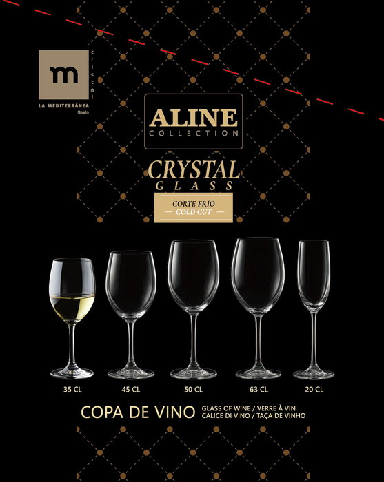 La Mediterranea Copa de Vino Cristal Aline 35cl