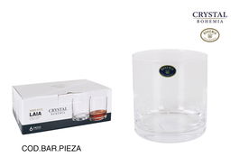 Bohemia Set 6 Vasos Cristal "Laia" 410cc (4 Cajas)