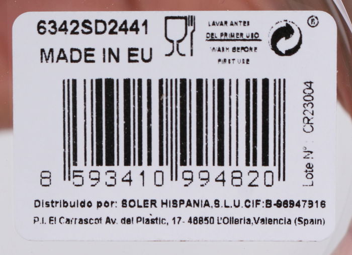 Bohemia Set 6 Vasos Cristal "Laia" 410cc (4 Cajas)