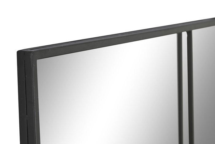 DKD Home Decor Espejo de Hierro y Cristal Negro 90x180 cm DKD Home Decor Espejo de Hierro y Cristal Negro 90x180 cm