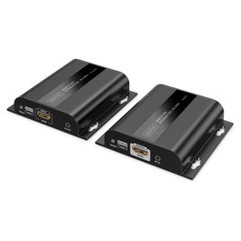 Digitus DS-55353 Extender Set HDMI IP PoE 4K/60Hz negro