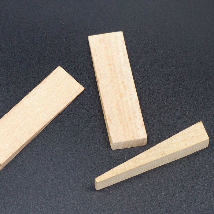Edm Cuña de madera color sapelly 70 x 20 mm, 4 uds Edm Cuña de madera color sapelly 70 x 20 mm, 4 uds