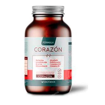 WEBOTANIX Corazón Fórmula: Berberina, Monacolina K, CoQ10, Vitamina B1 para Colesterol y Función Cardíaca - 60 Cápsulas Veganas WEBOTANIX Corazón Fórmula: Berberina, Monacolina K, CoQ10, Vitamina B1 para Colesterol y Función Cardíaca - 60 Cápsulas Veganas