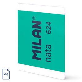 Libreta Milan Nata 624 Since 1918 A4 48H Horizontal 95G Verde (Set de 3)