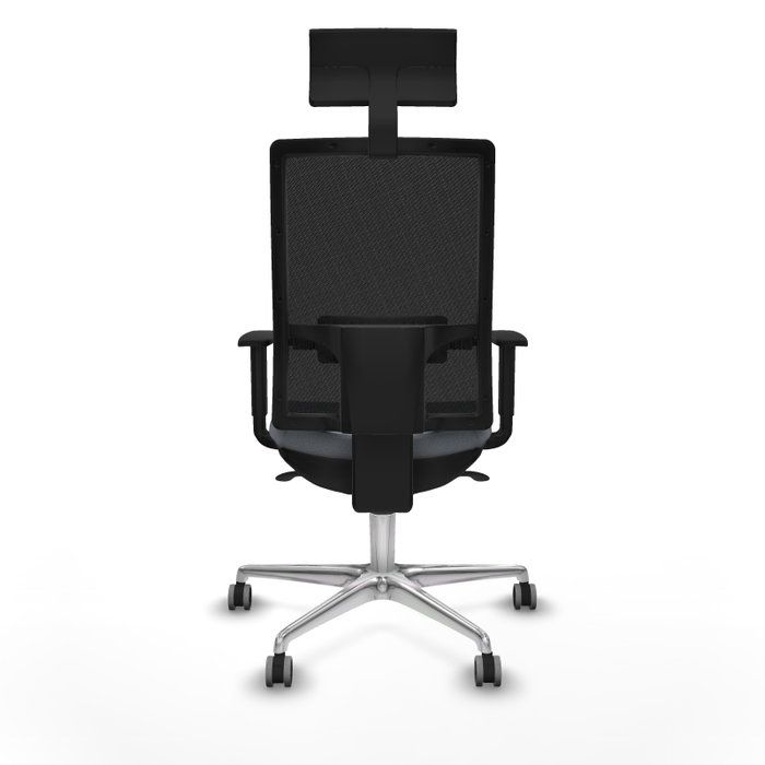 PIQUERAS Y CRESPO Silla de oficina Horna con mecanismo Sincro, Gris y Negro