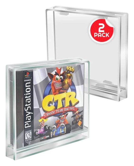 Evoretro Pack de 2 Cajas de Acrílico Protector para PlayStation 1 Evoretro Pack de 2 Cajas de Acrílico Protector para PlayStation 1