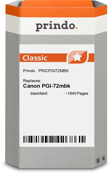 Prindo Cartucho de tinta Negro (mate) PRICPGI72MBK Classic Prindo Cartucho de tinta Negro (mate) PRICPGI72MBK Classic