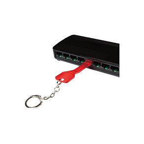 LogiLink Kit de Bloqueo para Puertos RJ45 con 1 Llave y 10 Bloqueos