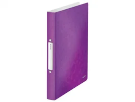 Leitz Wow Carpeta de 2 anillas redondas 25 mm polipropileno DIN A4 color violeta