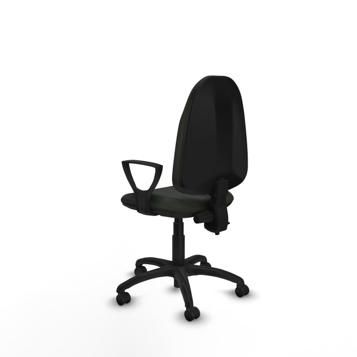 PIQUERAS Y CRESPO Silla de oficina Algarra Negra con Brazos Fijos PIQUERAS Y CRESPO Silla de oficina Algarra Negra con Brazos Fijos