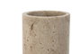 DKD Home Decor Vaso de Resina Símil Mármol Crema 7x7x10 cm