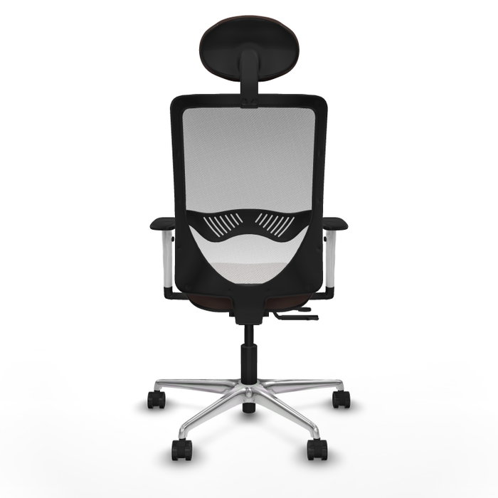 PIQUERAS Y CRESPO Silla de oficina Zulema Marrón oscuro y Blanco PIQUERAS Y CRESPO Silla de oficina Zulema Marrón oscuro y Blanco