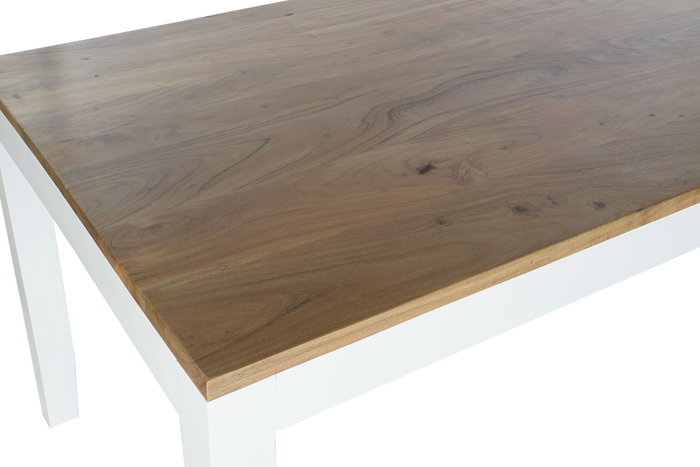 DKD Home Decor Mesa de Comedor Mango 200x100x80 para 8 Personas