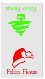 Etiquetas Regalo Adh. Rollo 300 Uds. 50X89 Cierrabolsas Felices Fiestas Arbol/Gorro