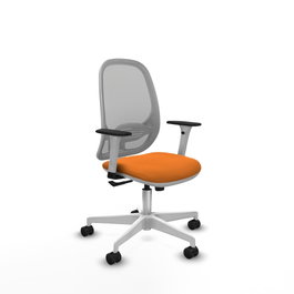 PIQUERAS Y CRESPO Silla de oficina Cilanco Naranja y Gris