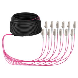 EFB Elektronik Cable de fibra óptica OM4 12G (1x12) LC-LC 10m