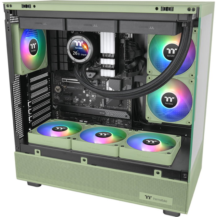 Thermaltake CT120 EX Reverse ARGB Sync Verde Matcha (Pack de 3) 120mm