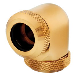 Corsair Hydro X Series XF Hardline Adapter 90 Grados 12mm Gold Pack de 2