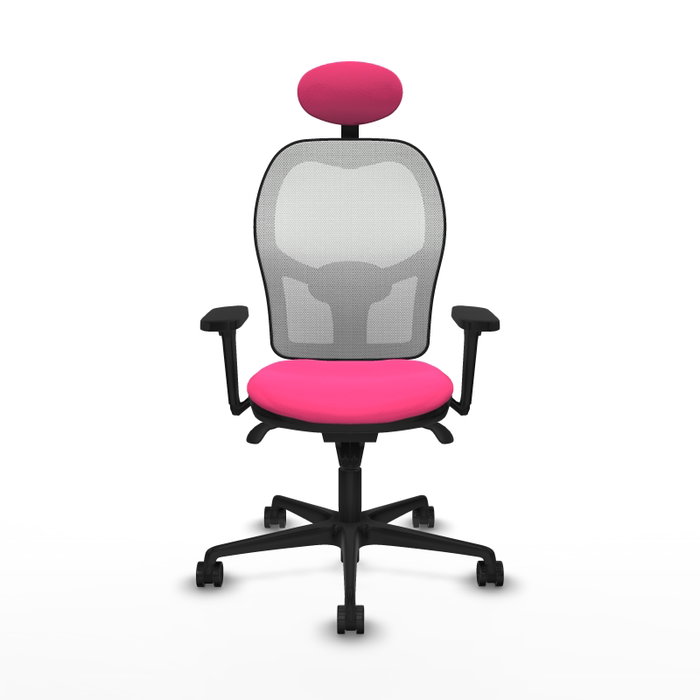 PIQUERAS Y CRESPO Silla de oficina Jorquera con mecanismo Sincro, Rosa y Blanco PIQUERAS Y CRESPO Silla de oficina Jorquera con mecanismo Sincro, Rosa y Blanco