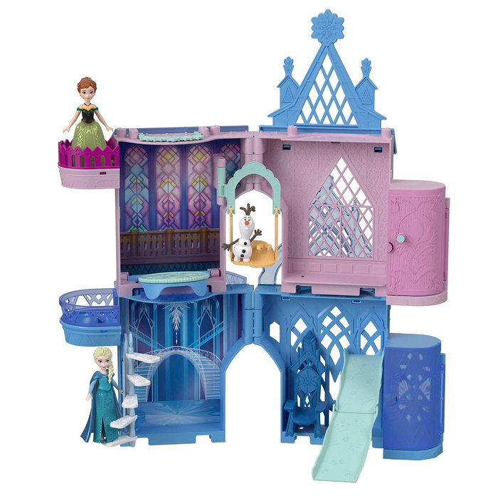 Mattel Frozen Disney Muñecas Minis Castillo De Anna Hlx02 con Personajes y Piezas de Juego, Juguete para Niños +3 Años