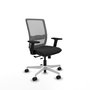 PIQUERAS Y CRESPO Silla de oficina Haches con mecanismo Sincro/Traslack Negra y Gris
