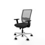 PIQUERAS Y CRESPO Silla de oficina Haches con mecanismo Sincro/Traslack Negra y Gris