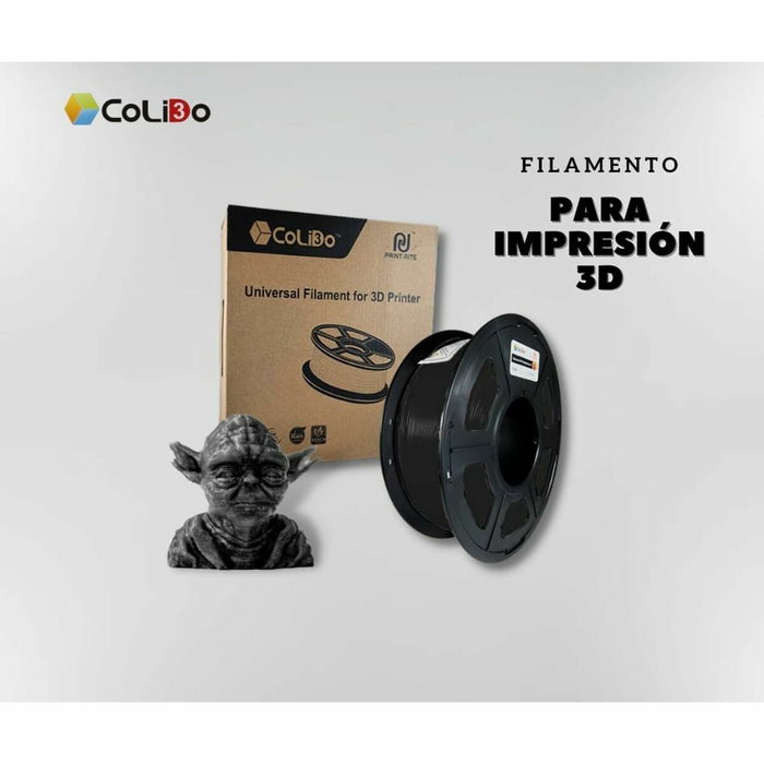 Colido Filamento PLA Colido Gold 1.75mm 2000.0 g Negro