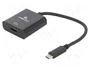GEMBIRD A-CM-HDMIF-04 Adaptador USB Tipo C a HDMI 4K 60Hz Negro