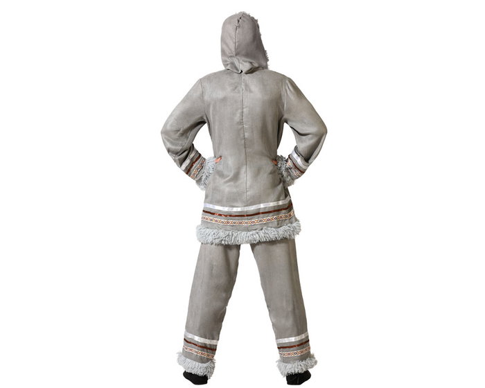 Disfraz Esquimal Gris Hombre Adulto XXL Disfraz Esquimal Gris Hombre Adulto XXL