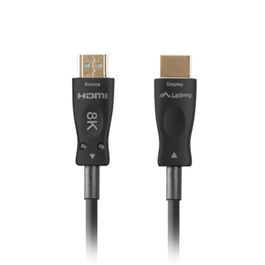Lanberg V2.1 M Cable HDMI 2.1 40 Metros 8K 48Gb/s Ultra Alta Velocidad ARC HDR, Cobre y Fibra de Vidrio