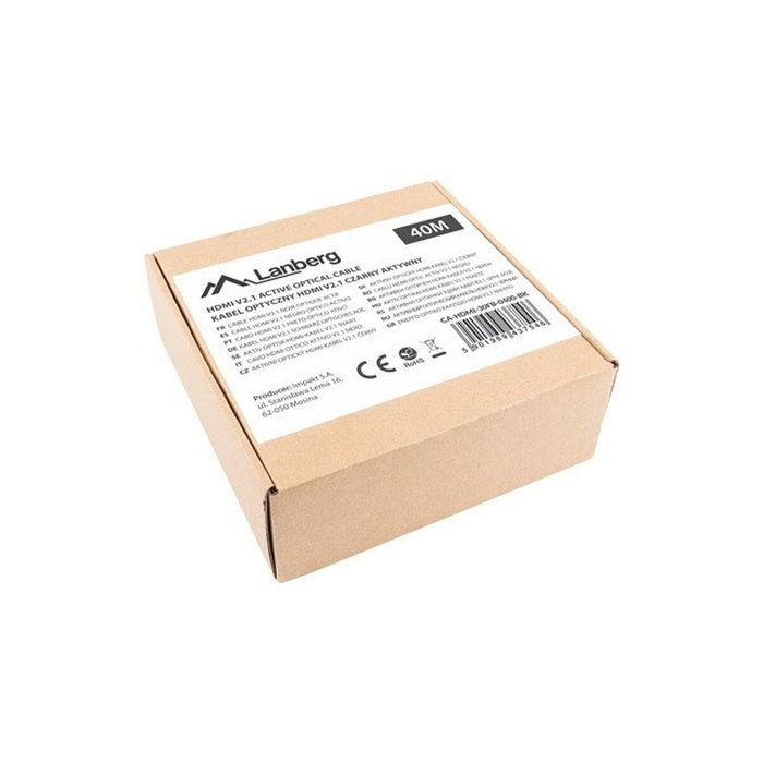 Lanberg CA-HDMI-30FB-0400-BK Cable HDMI 2.1 de 40m Negro