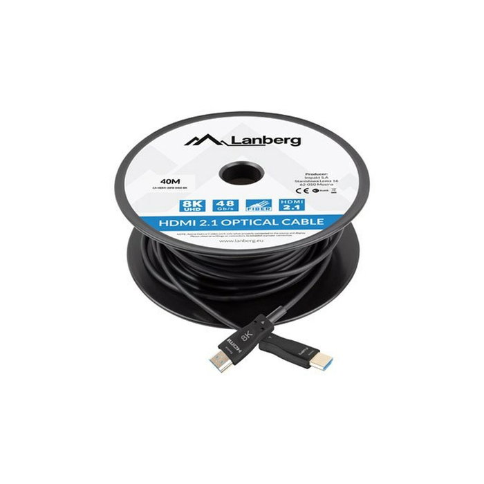 Lanberg CA-HDMI-30FB-0400-BK Cable HDMI 2.1 de 40m Negro