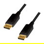LogiLink Cable DisplayPort a DisplayPort 5 m CD0103, Macho a Macho, 4K 60Hz 3840x2160, Negro, 21.6 Gbit/s, Versión 1.2