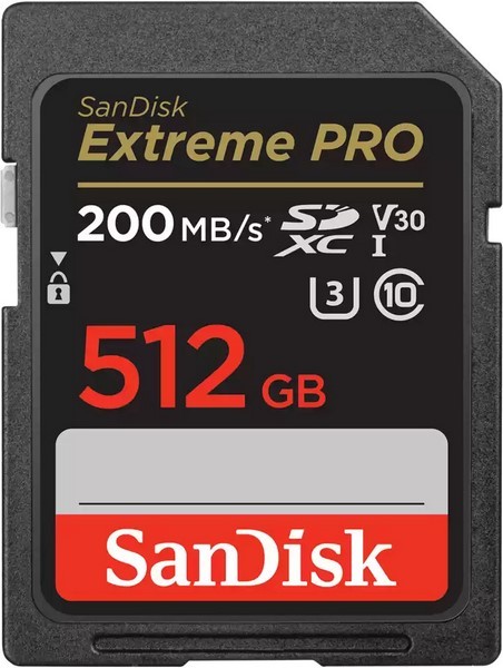SanDisk Extreme PRO SDXC 512 GB 200 MB/s
