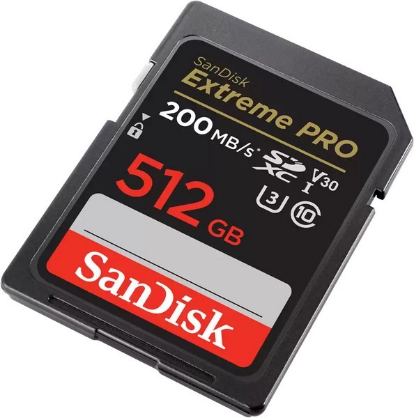 SanDisk Extreme PRO SDXC 512 GB 200 MB/s
