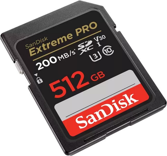 SanDisk Extreme PRO SDXC 512 GB 200 MB/s